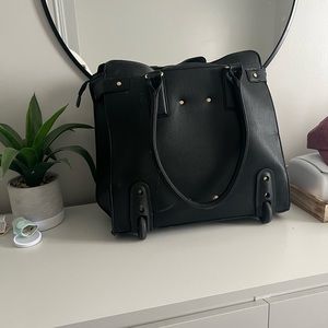 Poppy and Peonies Tote on Wheels